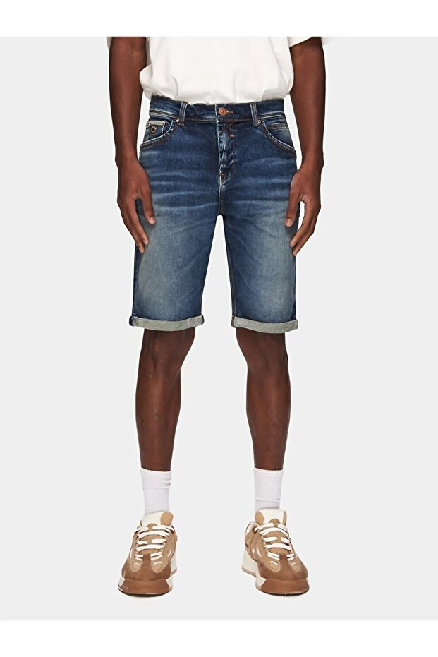 Pantaloni scurți din denim pentru bărbați LANCE TARION Wash 55626 - 2