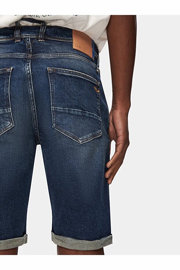 Pantaloni scurți din denim pentru bărbați LANCE TARION Wash 55626 - 5