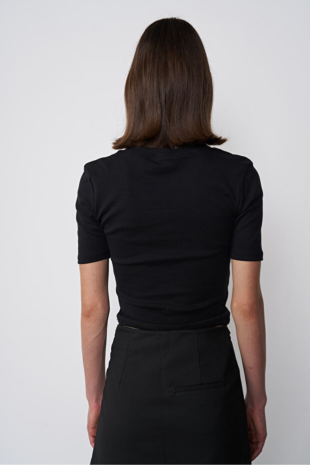 Crop Basic Tshirt - 4
