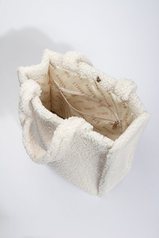 Geantă de umăr din pluș - 5