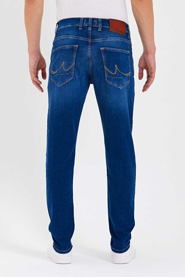 Erkek Mavi Darrell X Javed Undamaged Wash Jean 01009505461444753961-Std - 4