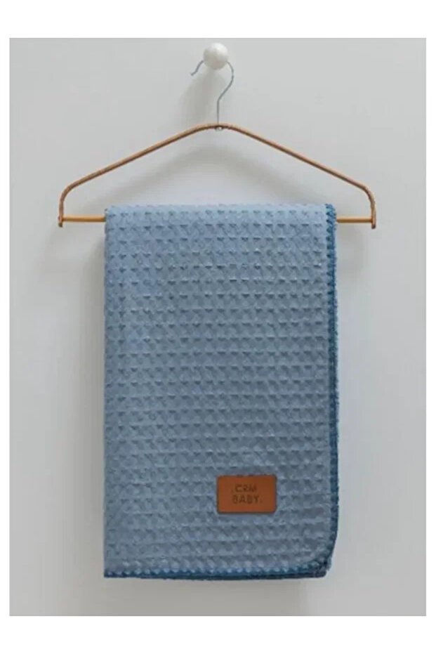 Incibaby Yümüşacık Welsoft & Muslin Double-Sided Soft Baby Blanket 80X90 (Blue)