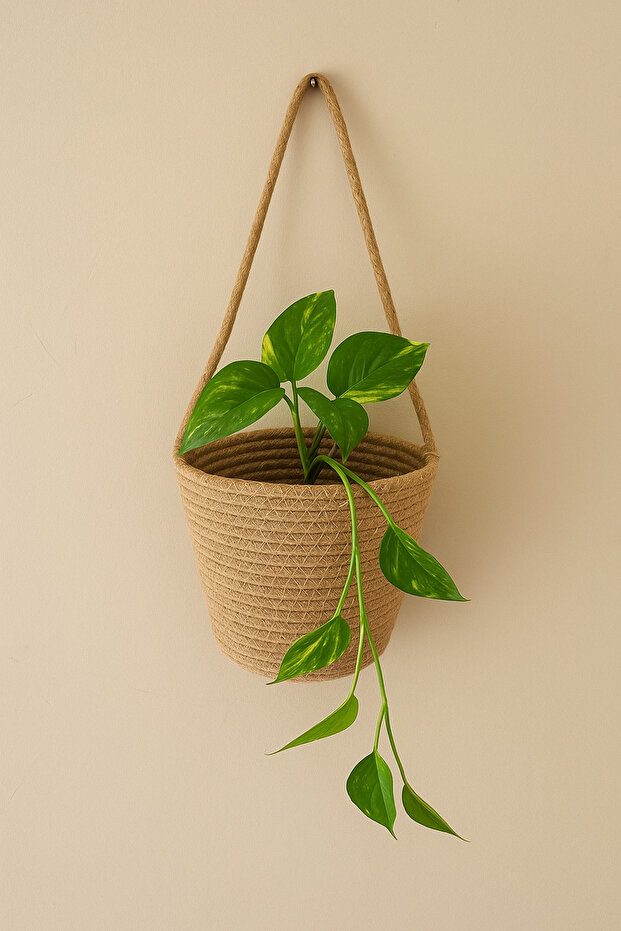 Decorative Basket Organizer Flower Holder 15X15 cm Plant and Vine Support Not Included