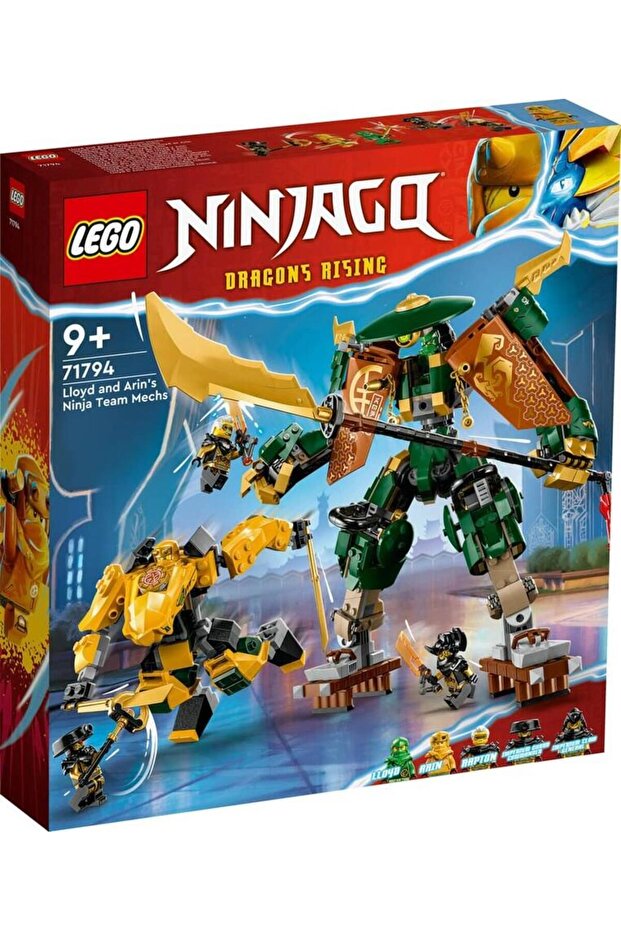 Ninjago Lloyd and Arin's Ninja Team Robots 71794 - Building Set for Kids (764 Pieces)