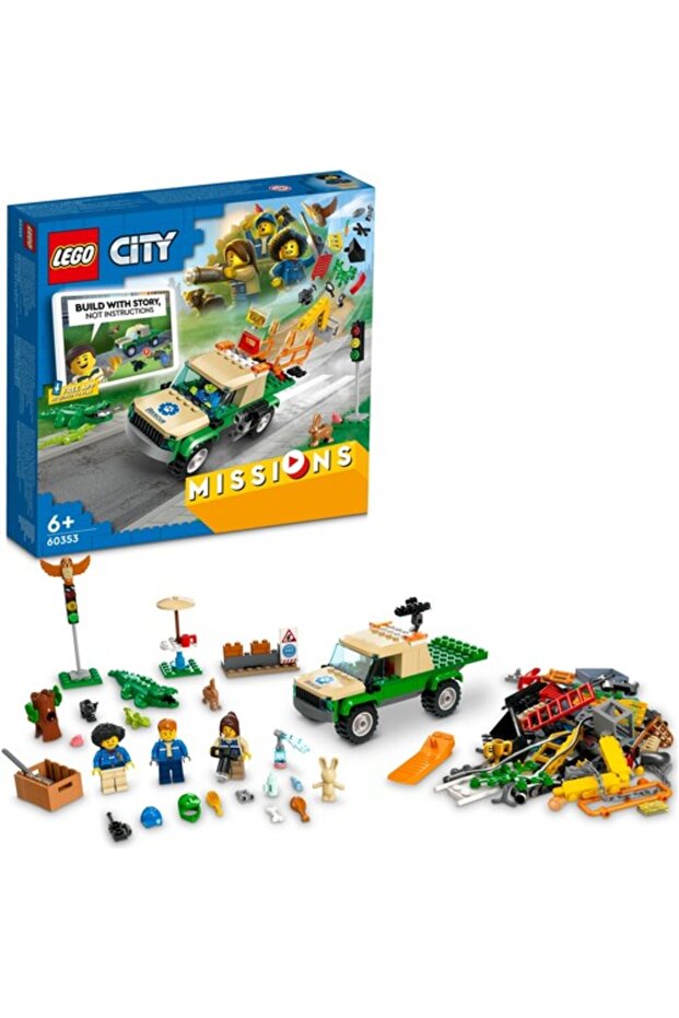 ® City Vahşi Hayvan Kurtarma Görevleri 60353 - Yaratıcı Oyuncak Yapım Seti (246 Parça)
