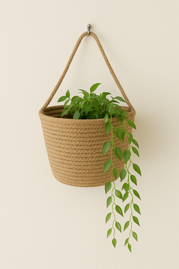 Basket Multi-Purpose Organizer Flower Holder Artificial Flower Basket Plant and Vine Attachment Not Included
