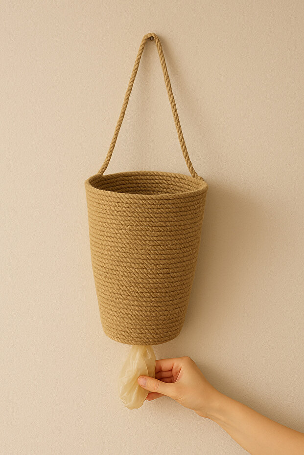 Poşetlik Dekoratif Poşet Düzenleyici 30x20 cm - 1