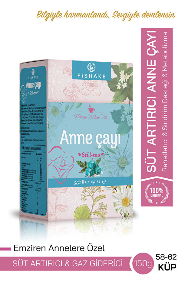 FiShake Emziren Anne Çayı Süt Arttırıcı Bitki Çayı