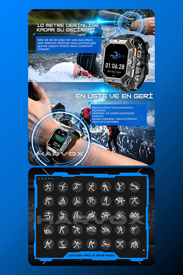 Watch X1 Pro Akıllı Saat Iphone Ve Android Tüm Telefonlara Uyumlu - 6