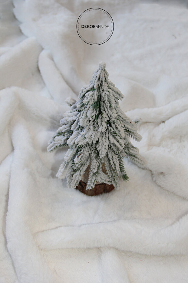 Christmas Ornament Snowy Pine Tree 20 cm