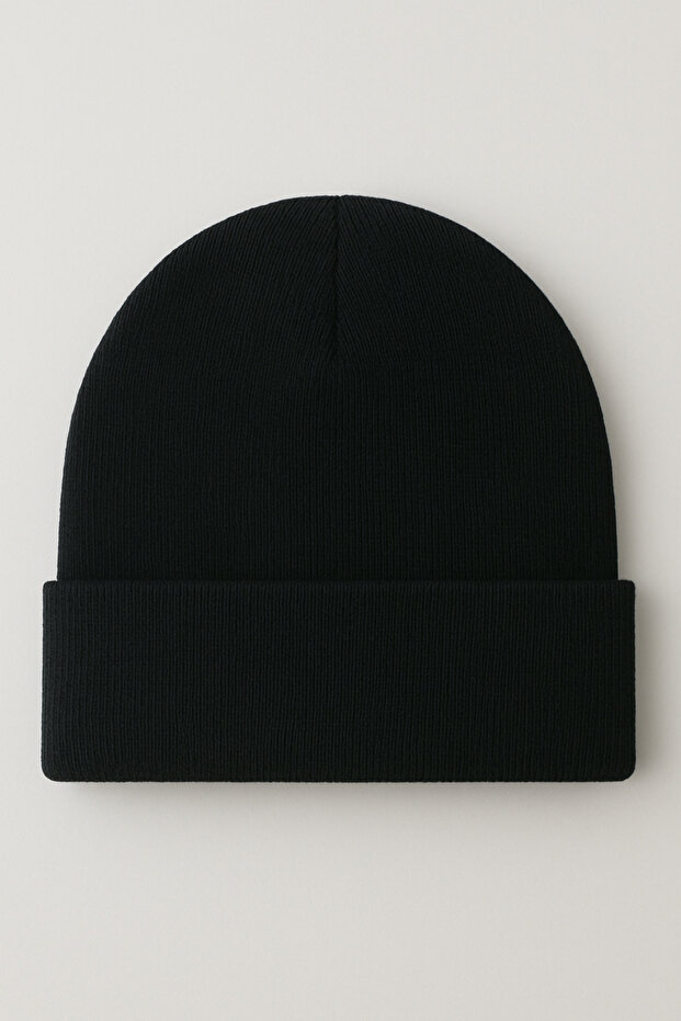 Unisex Basic Siyah Bere - 3