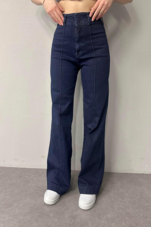 ÖN ÇİMALI KOT PANTOLON - 2