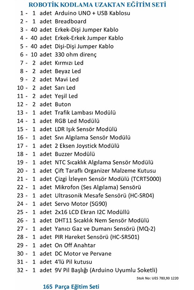 Eğiteklab Robotik Kodlama Arduino Uzaktan Eğitim Seti - 3