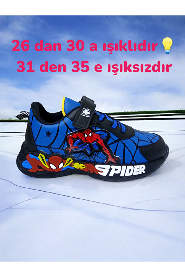 ERKEK ÇOCUK HAFİF VE ESNEK YUMUŞAK TABANLI SPOR AYAKKABI 26 İLE 30 NO ARASI IŞIKLIDIR - 5