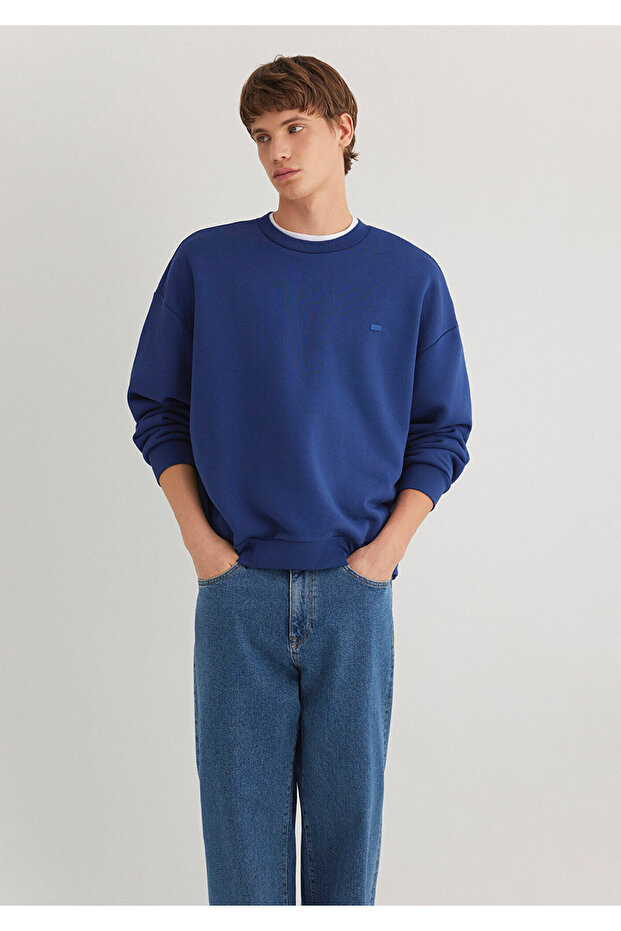 Bisiklet Yaka Basic Sweatshirt 0S10348-70722 - 3