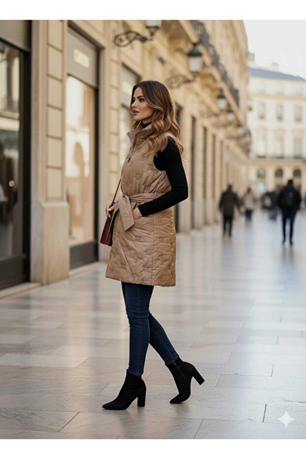 Completely Embroidered Plus Size Inflatable Vest - 3