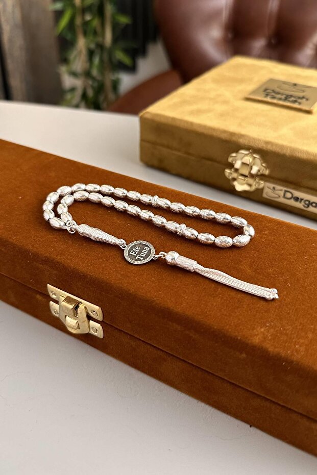 Sevdiklerinize Özel İsimli Gümüş Bilek Boy Basic Tesbih - 1