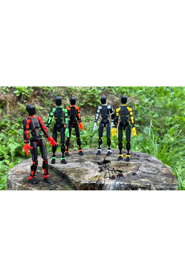 Lucky 13 Aksiyon Figürü Robot Oyuncak 13cm 5'li Set - 4