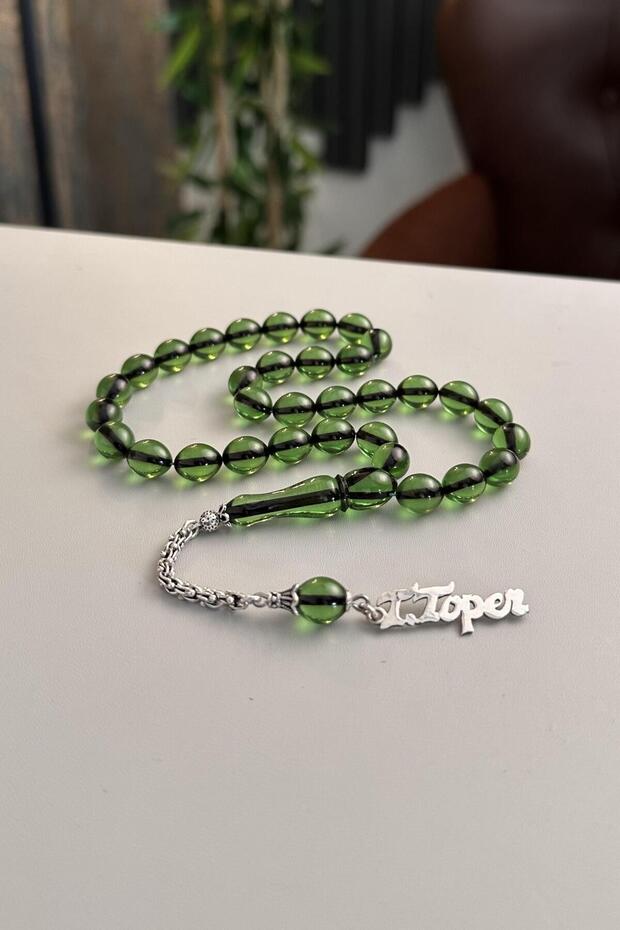 German Crimped Amber Prayer Beads with Special Design for Your Loved Ones