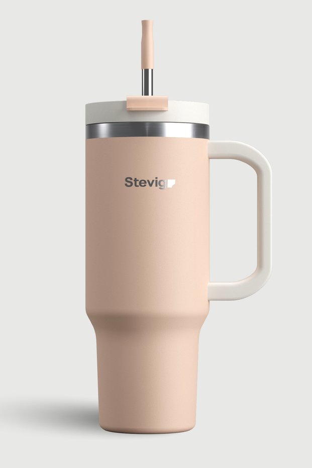 2 Moods Tuck-In Tumbler Leakproof Steel Thermos 900 ml Bisque St-239