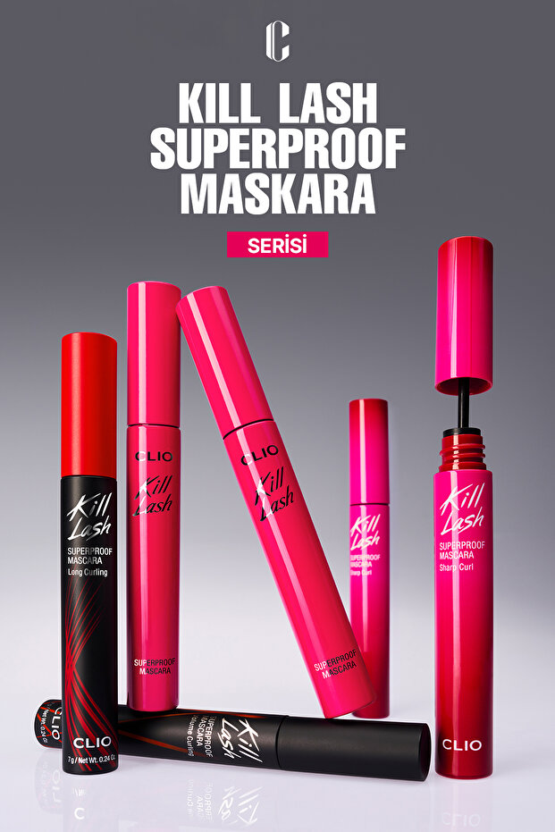 Kalıcı, Kirpikleri Dipten Uca Kıvıran Maskara CLIO Kill Lash Superproof Mascara (010 Sharp Curl) - 9