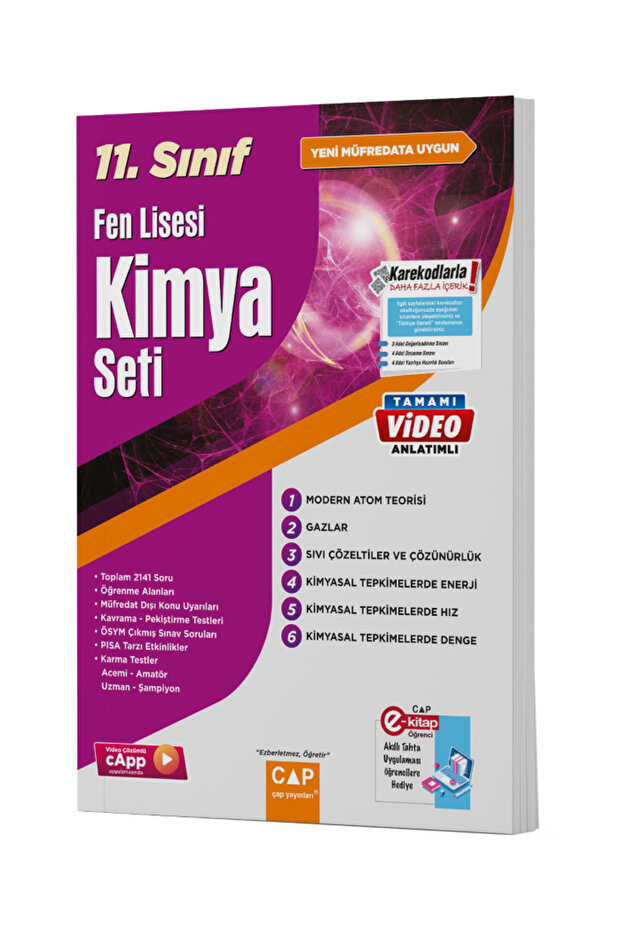 Çap 11. Sınıf Fen Lisesi Kimya Fasikül Konu Anlatım Seti - 3