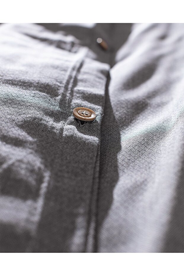 Benati Bettwäsche-Set für Einzelbett, 100 % garngefärbte Baumwolle, Anthrazit - 8