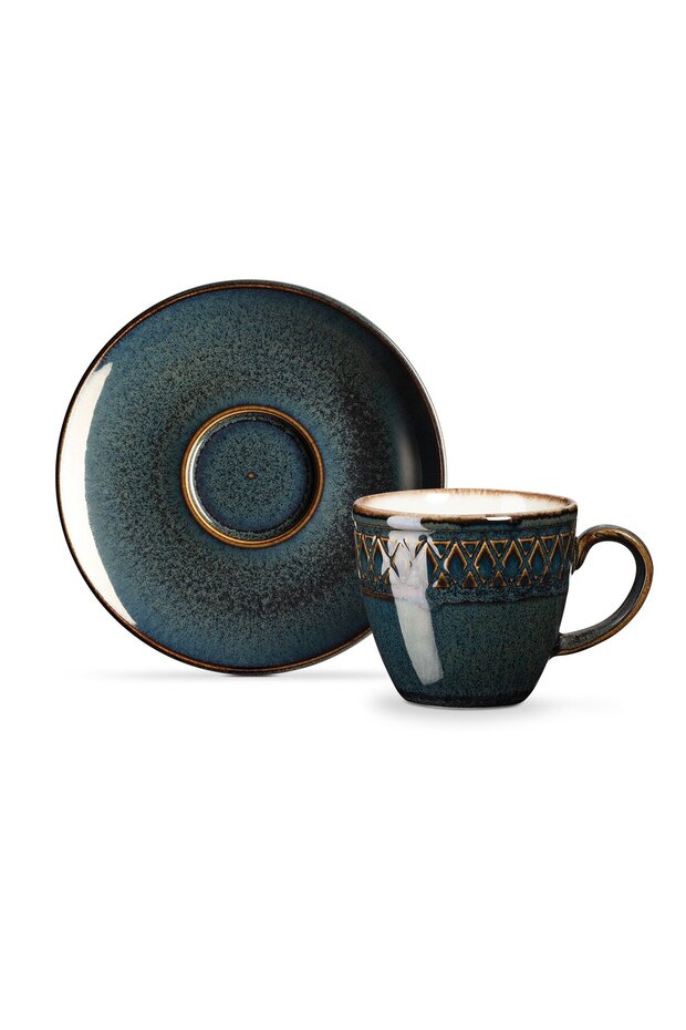 Antikes 4-teiliges Kaffeetassen-Set - 2