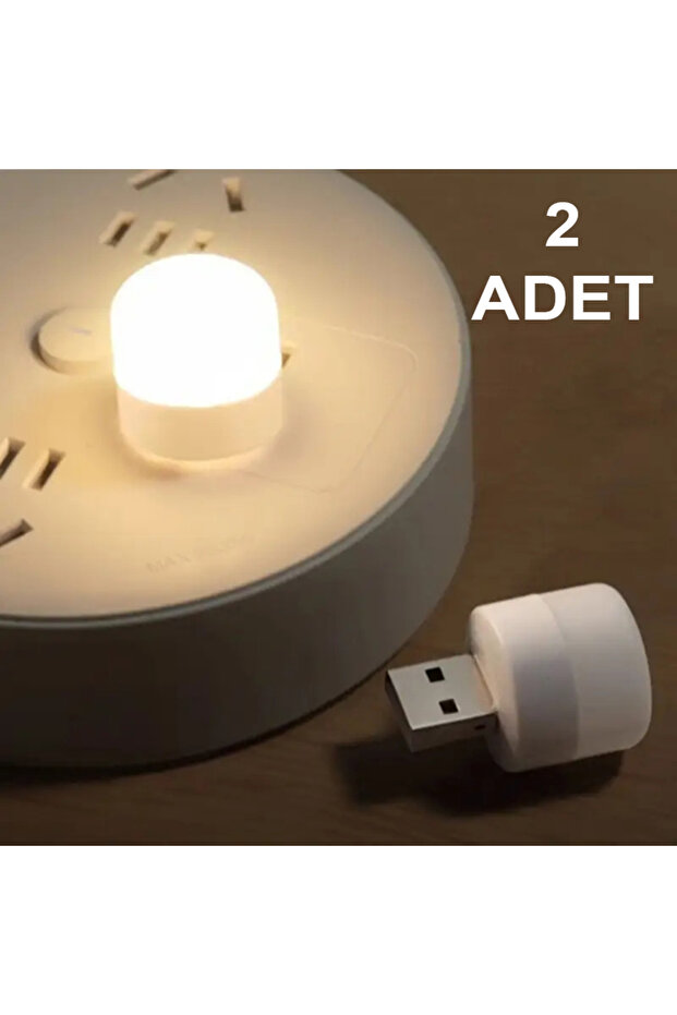 TAŞINABİLİR MİNİ USB LED SARI GÜN IŞIĞI TASARRUFLU USB KİTAP OKUMA GECE LAMBASI-MASA LAMBASI - 1
