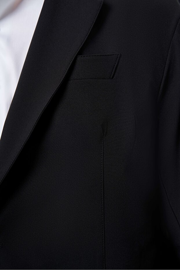 سترة رجالية سوداء - 3