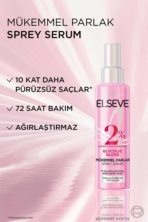 Glycolic Gloss Mükemmel Parlaklık Veren Saç Bakım Sprey Serumu 150ml - 5