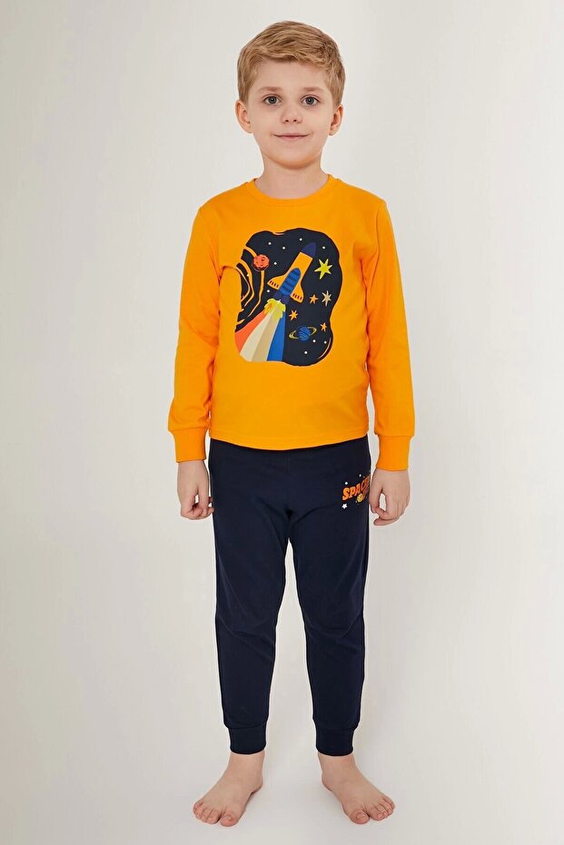 Boy double set - apricot - 3