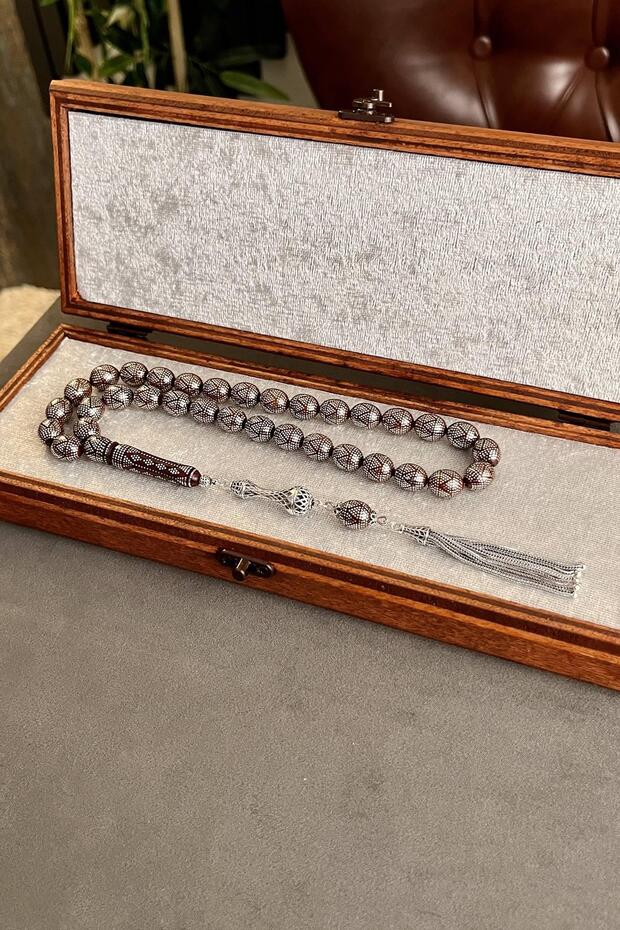 Üstad M.Serkan COŞKUN Full Gümüş Basic Kuka Tesbih - 2