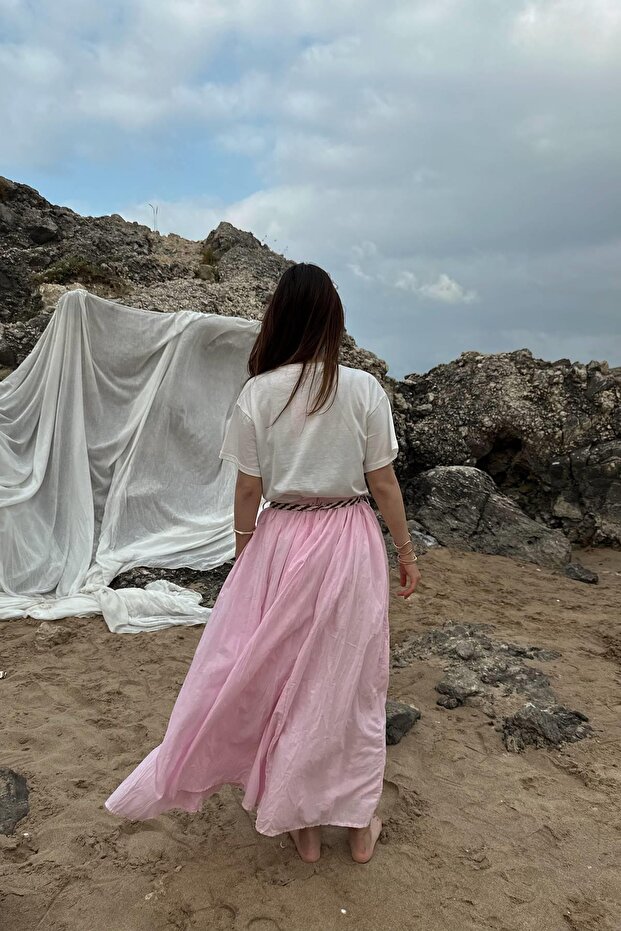 ÖRGÜ KEMERLİ KRAŞLI ETEK - 4