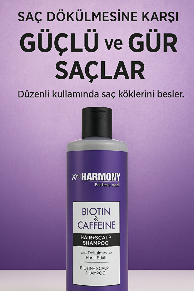 Biotin & Caffeine Hair Scalp Shampoo Biyotin & Kafein Içerikli Şampuan 350 ml - 6