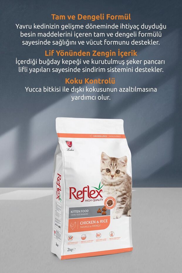YAVRU KEDİ KİTTEN TAVUKLU PİRİNÇLİ 15 KG 1 ADET - 3
