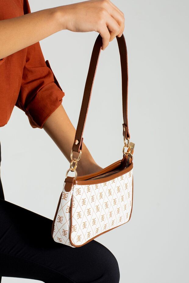 Adjustable Cross Strap Patterned Stylish Minimal Bag - 2
