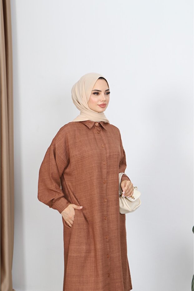 Buttoned Long Tunic - 4