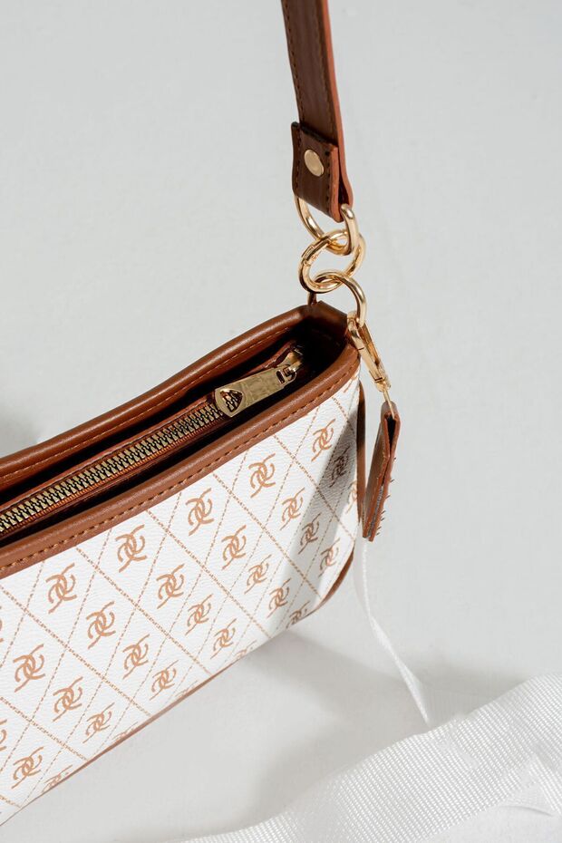 Adjustable Cross Strap Patterned Stylish Minimal Bag - 3