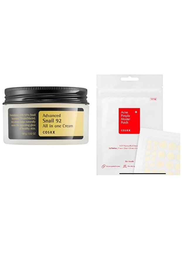 Snail Extract Cream - Advanced Snail Cream 92 All in One+ Acne Pimple Patch - 1