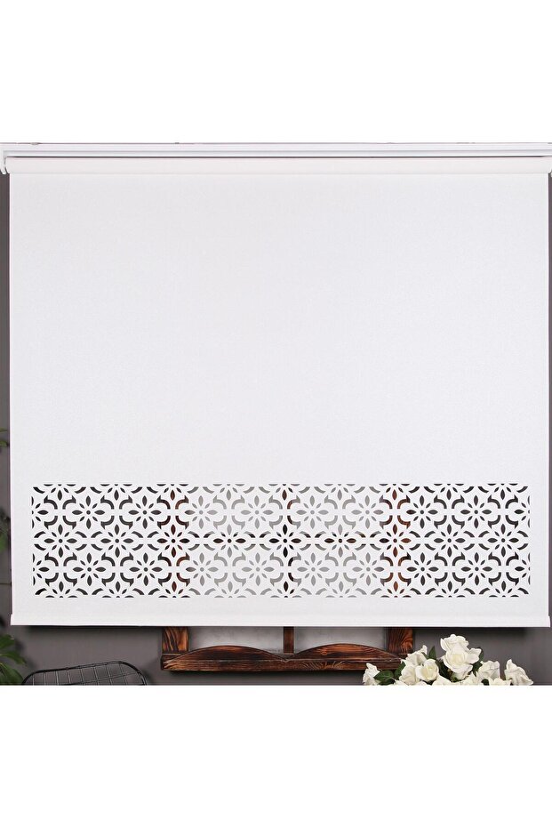 Lazer Kesim Stor Perde - Kalın Mat Model - 4