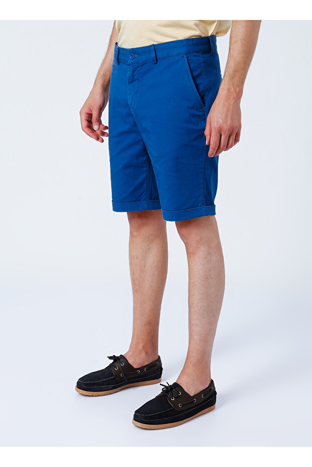 Normal Bel Basic Saks Erkek Bermuda Şort Narsy - 3