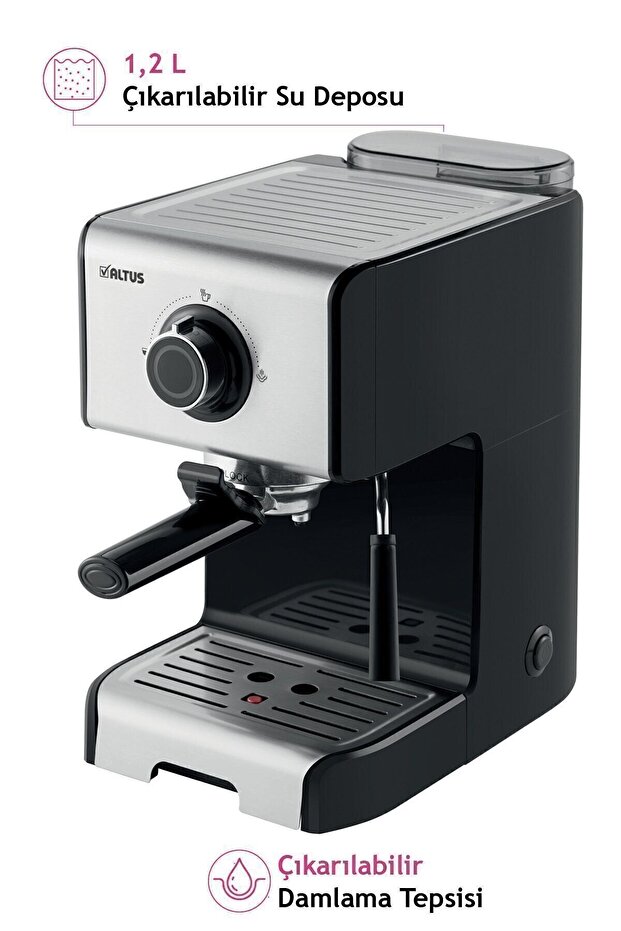 Built-In Milk Frothing 15 Bar Al 4933 Es Espresso Machine - 4