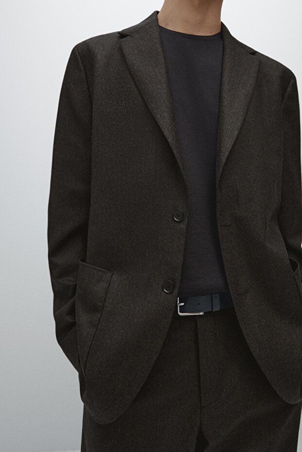 %100 yün klasik blazer - 4