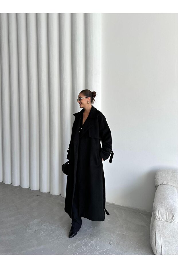 Fekete Vorkuta öves kabát - 8