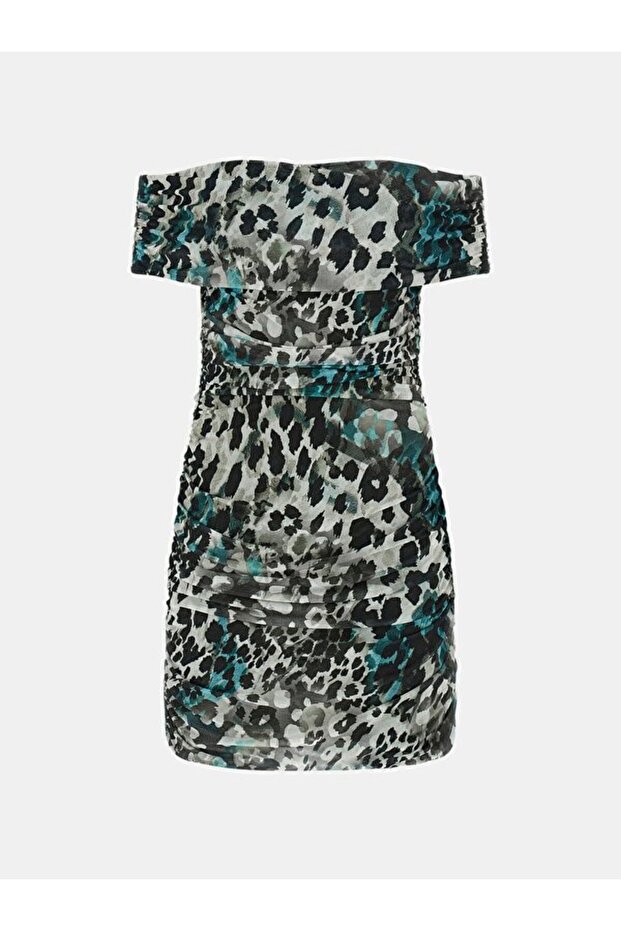 Off Shoulder Kadın Elbise - 5