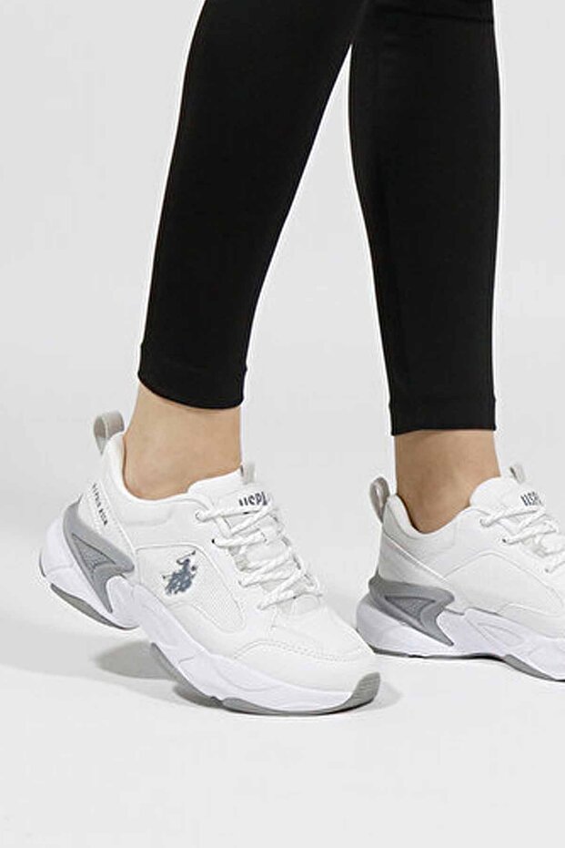 U.S Polo Assn. Women's White Sneakers USP530