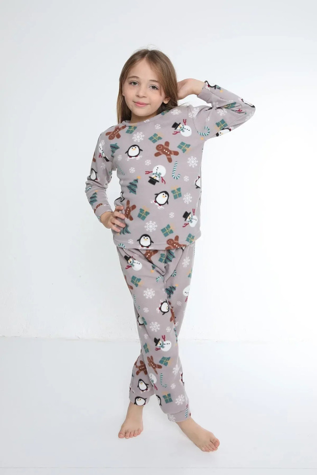 ÇOCUK PİJAMA TAKIMI POLARLI - 1