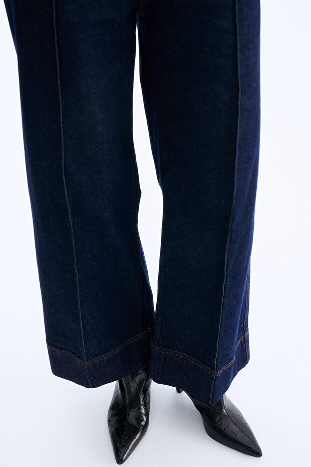 Wide High Ankle Jeans - 2