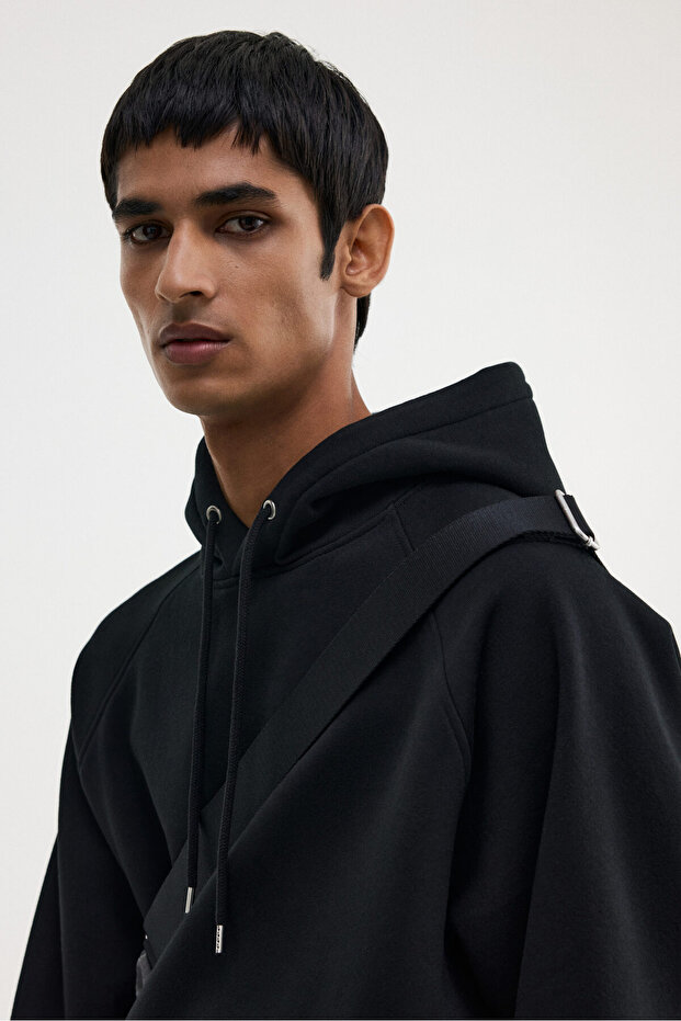 Kapüşonlu Üst Oversized Fit - 5